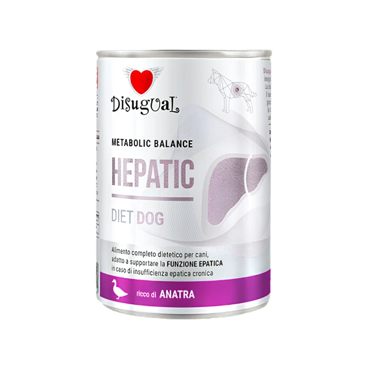 Disugual HEPATIC Kaczka 400g Karma mokra dla psa Weterynaryjna