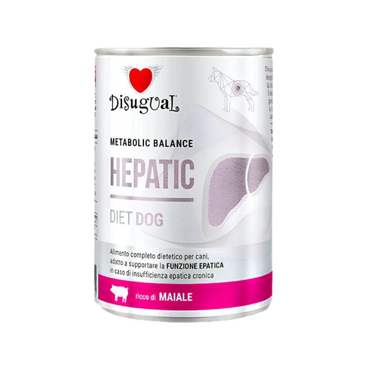 Disugual HEPATIC Wieprzowina 400g Karma mokra dla psa Weterynaryjna