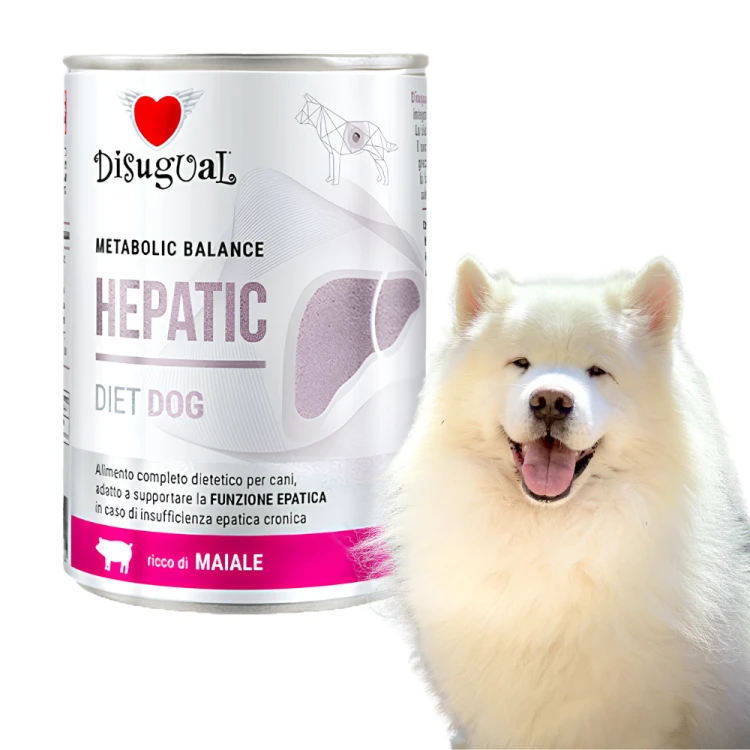 Disugual HEPATIC Wieprzowina 400g Karma mokra dla psa Weterynaryjna