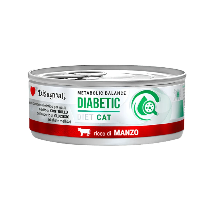 Disugual DIABETIC Wołowina 85g Karma mokra dla kota Weterynaryjna