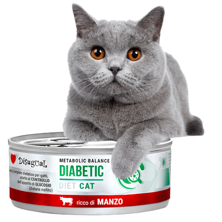 Disugual DIABETIC Wołowina 85g Karma mokra dla kota Weterynaryjna