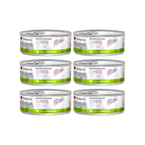 Disugual HEPATIC Przepiórka 6x85g Karma mokra dla kota Weterynaryjna