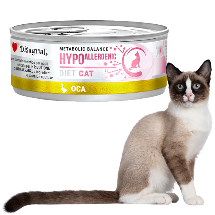 Disugual HYPOALLERGENIC Gęś 85g Karma mokra dla kota Weterynaryjna