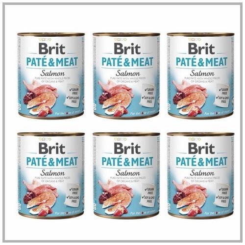 Brit Pate &amp; Meat Łosoś 6x800g Mokra Karma dla Psa