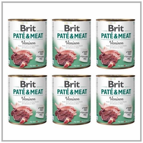 Brit Pate &amp; Meat Dziczyzna 6x800g Mokra Karma dla Psa