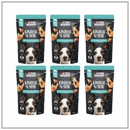 Pan Mięsko Kawałki w Sosie Wieprzowina z Dzikiem 6x150g dla psa