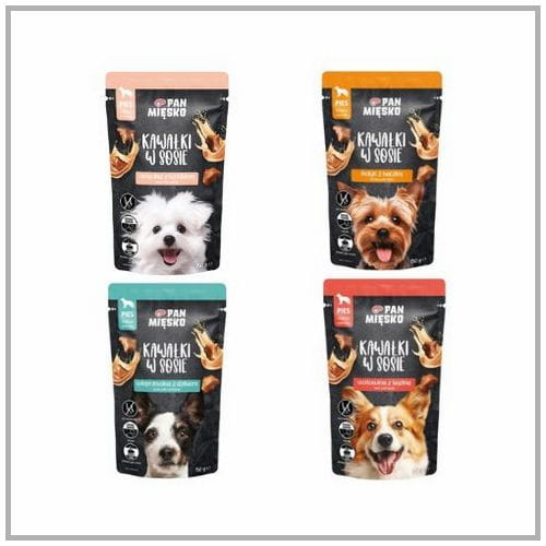 Pan Mięsko Kawałki w Sosie Mix Smaków 4x150g dla psa