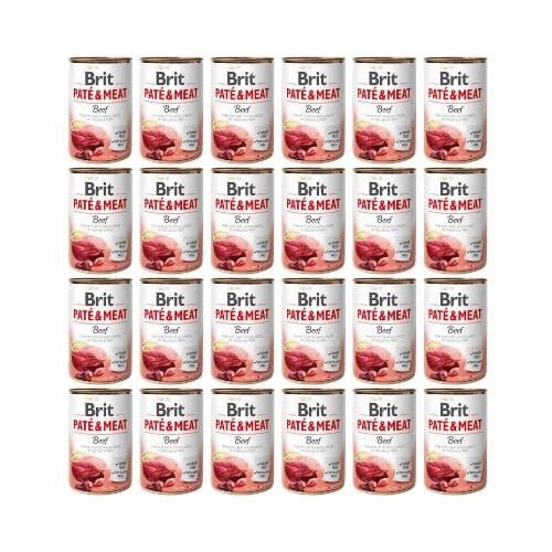 Brit Pate &amp; Meat Wołowina 24x400g Mokra Karma dla Psa