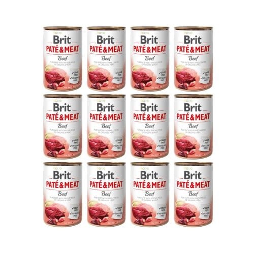 Brit Pate &amp; Meat Wołowina 12x400g Mokra Karma dla Psa