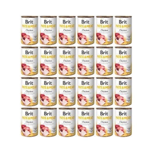 Brit Pate &amp; Meat Kurczak 24x400g Mokra Karma dla Psa