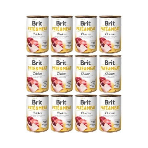 Brit Pate &amp; Meat Kurczak 12x400g Mokra Karma dla Psa