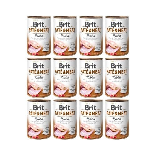 Brit Pate &amp; Meat Królik 12x400g Mokra Karma dla Psa