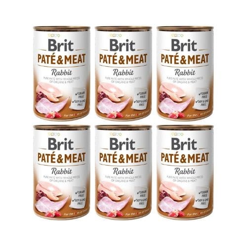 Brit Pate &amp; Meat Królik 6x400g Mokra Karma dla Psa