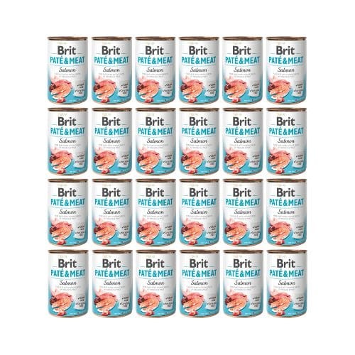 Brit Pate &amp; Meat Łosoś 24x400g Mokra Karma dla Psa