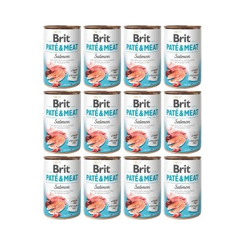 Brit Pate &amp; Meat Łosoś 12x400g Mokra Karma dla Psa