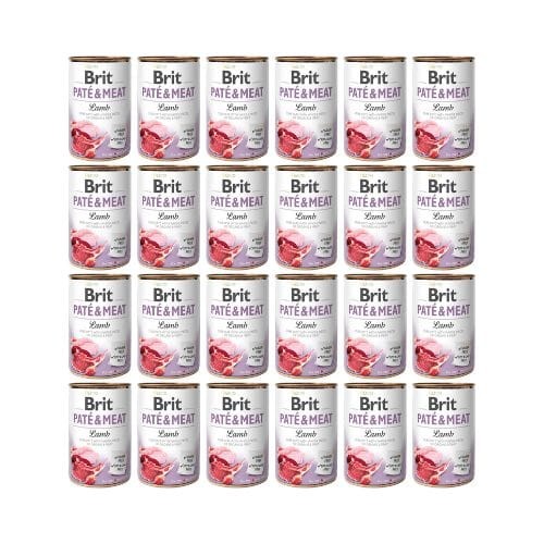 Brit Pate &amp; Meat Jagnięcina 24x400g Mokra Karma dla Psa