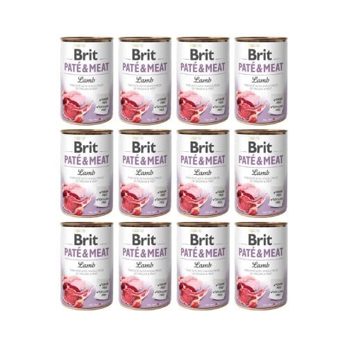 Brit Pate &amp; Meat Jagnięcina 12x400g Mokra Karma dla Psa