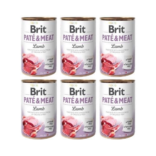 Brit Pate &amp; Meat Jagnięcina 6x400g Mokra Karma dla Psa