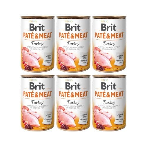 Brit Pate &amp; Meat Indyk 6x400g Mokra Karma dla Psa