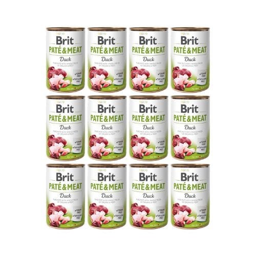 Brit Pate &amp; Meat Kaczka 12x400g Mokra Karma dla Psa