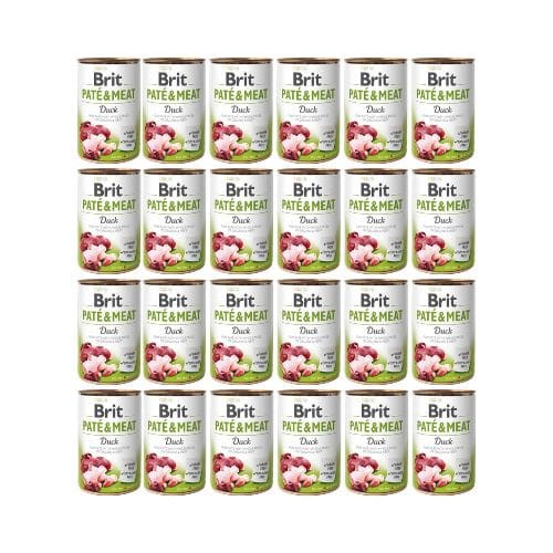 Brit Pate &amp; Meat Kaczka 24x400g Mokra Karma dla Psa