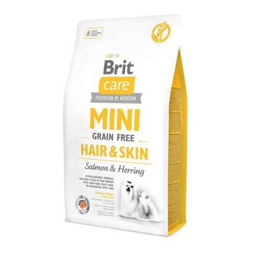 Brit Care Dog Mini Grain Free Hair &amp; Skin 7kg – Hipoalergiczna Sucha karma dla psów