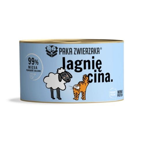 Paka Zwierzaka Jagnięcina 200g Mokra Karma Dla Kota