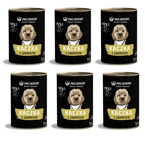 Paka Zwierzaka SH Kaczka z jabłkiem 6x400g Mokra karma dla psa