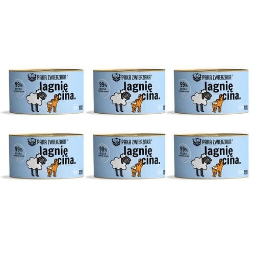 Paka Zwierzaka Jagnięcina 6x200g Mokra karma dla kota