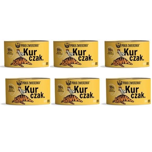 Paka Zwierzaka Kurczak 6x200g bezzbożowa mokra karma dla kota