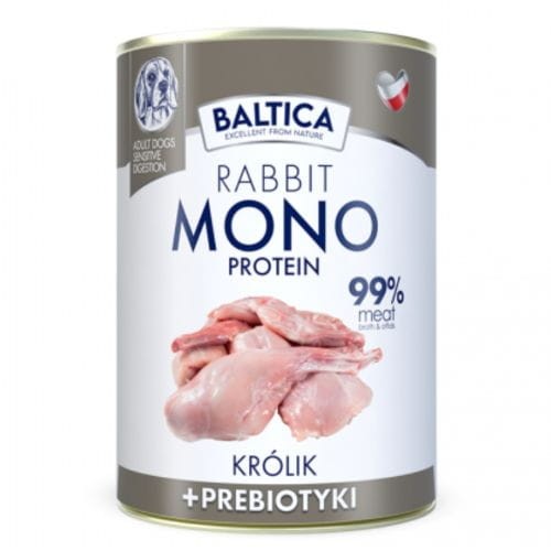 BALTICA Monobiałkowa Karma Mokra Dla Psa Królik 400g