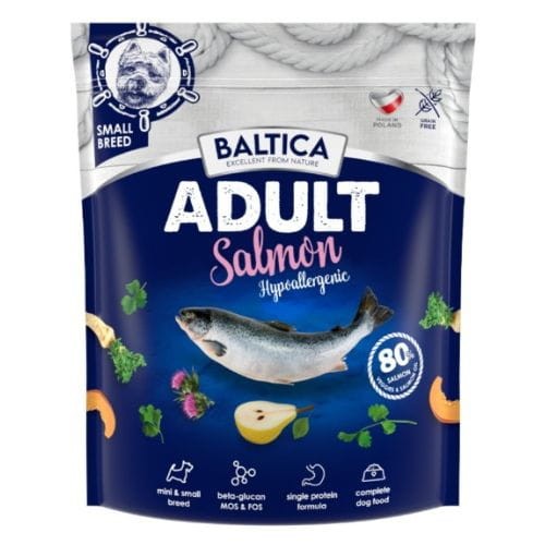 BALTICA Adult XS/S Salmon 1kg Karma Sucha Dla Psa