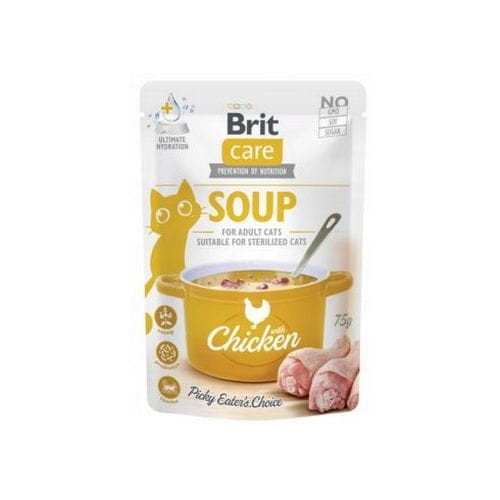Brit Care Cat Soup With Chicken 75 g – bezzbożowa zupa kurczakowa dla kota