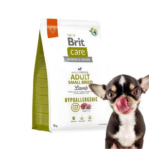 Brit Care Hypoallergenic Adult Small Lamb 3kg karma dla psa małej rasy zm.jpg