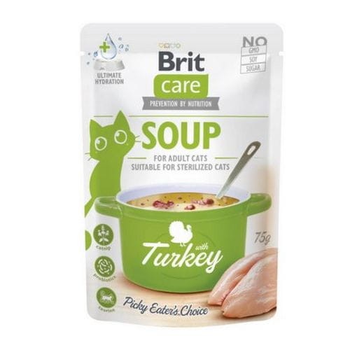 Brit Care Cat Soup With Turkey 75 g – bezzbożowa zupa dla kota