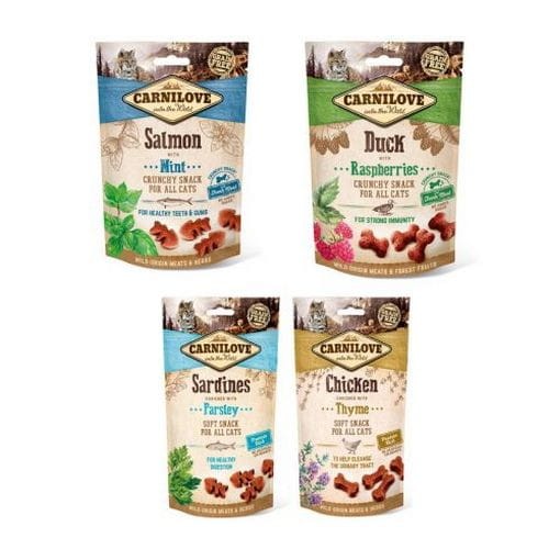 CARNILOVE Cat Semi Moist Snack  Mix Smaków 4x50g Przysmak dla kota