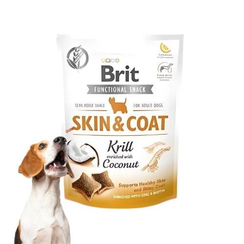Brit Functional Snack Skin &amp; Coat Krill 150 g – przysmak dla zdrowej sierści.jpg