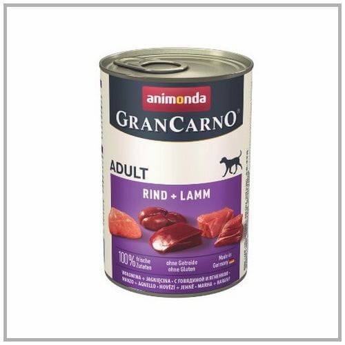 Animonda Gran Carno Wołowina z Jagnięciną 400g Mokra Karma dla Psa