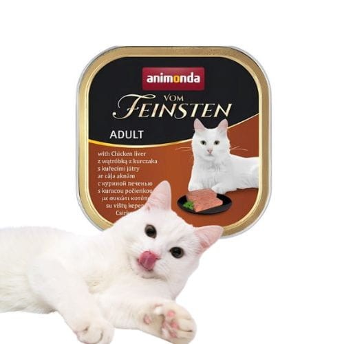 Animonda Vom Feinsten  100g mokra karma z wątróbką kurczaka dla kota