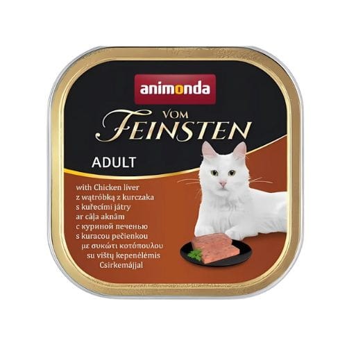 Animonda Vom Feinsten  100g mokra karma z wątróbką kurczaka dla kota