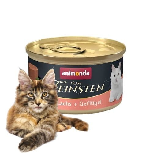 Animonda Vom Feinsten Mus 85g mokra karma dla kota z łososiem i drobiem