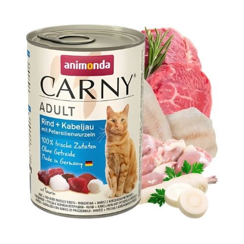 Animonda Carny Wołowina Dorsz Pietruszka mokra karma dla kota 400 g