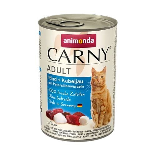 Animonda Carny Wołowina Dorsz Pietruszka mokra karma dla kota 400 g