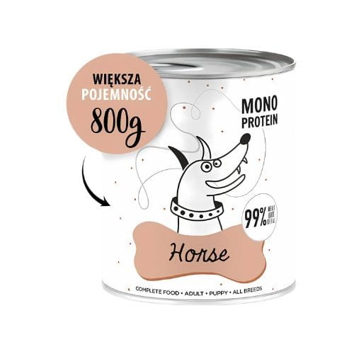 Paka Zwierzaka Konina 800g Mokra karma dla psa z koniną