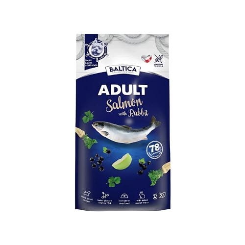 Baltica Excellent 3kg XS/S Sucha karma dla psa z łososiem i królikiem