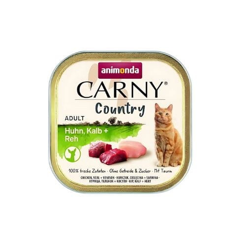 Animonda Carny Country Kurczak Cielęcina Sarna mokra karma kota 12x100 g