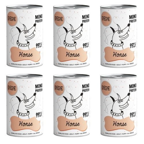 Paka Zwierzaka Konina 6x400g Monoproteinowa Karma mokra dla psa