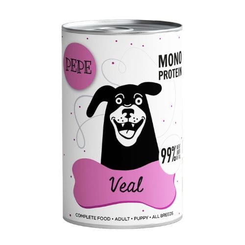 Paka Zwierzaka Cielęcina 6x400g Monoproteinowa Karma mokra dla psa