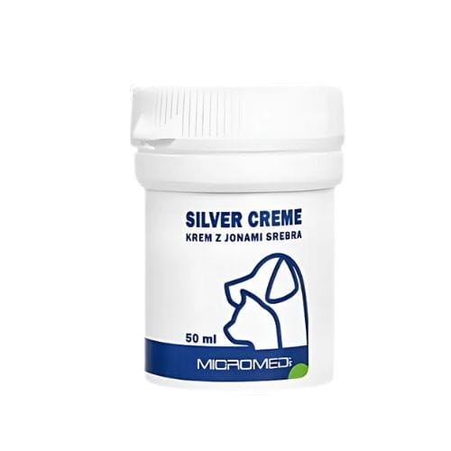 Micromed Vet Silver Creme 50ml Krem z jonami srebra dla psa dla kota.jpg
