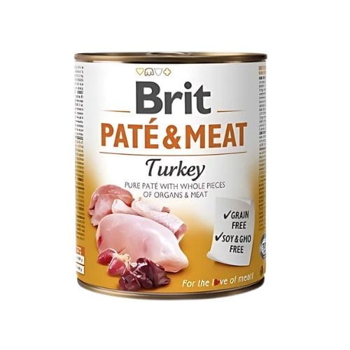 Brit Pate &amp; Meat Indyk 800g mokra karma dla psa z indykiem zoomisia.jpg